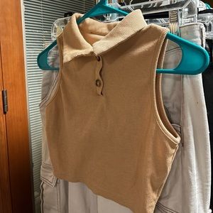 Crop Top with Collar